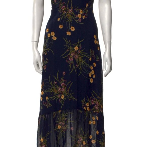 Reformation Nikita Dress in Mademoiselle - Navy 0P - Picture 3 of 4